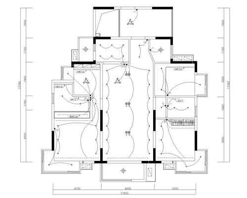 东方御花园-四居室样板房室内装修施工图